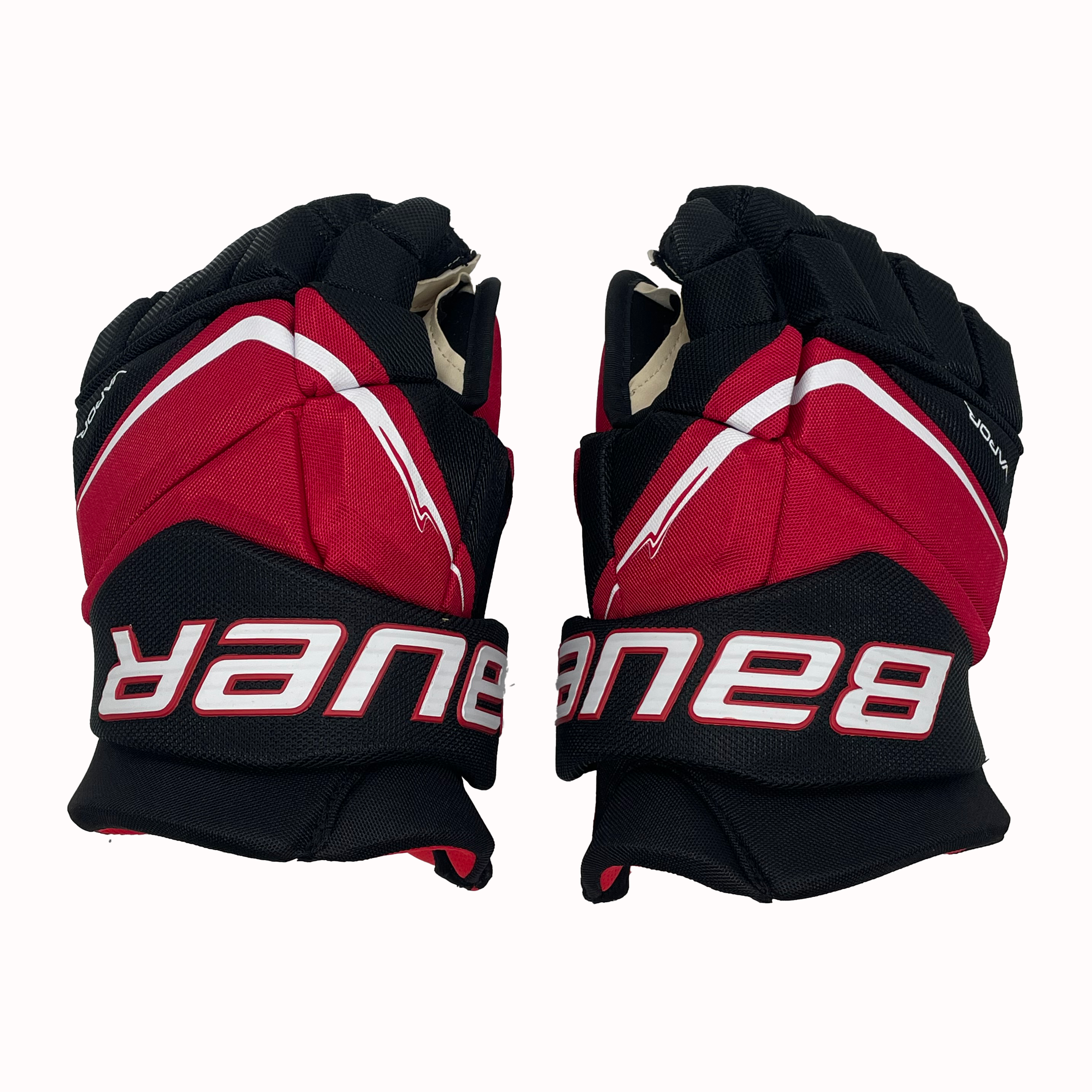 Gants de hockey Bauer Vapor FlyPro – Intermédiaire (noir/rouge)